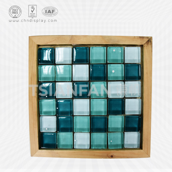 wood mosaic sample display board,square-pz2017