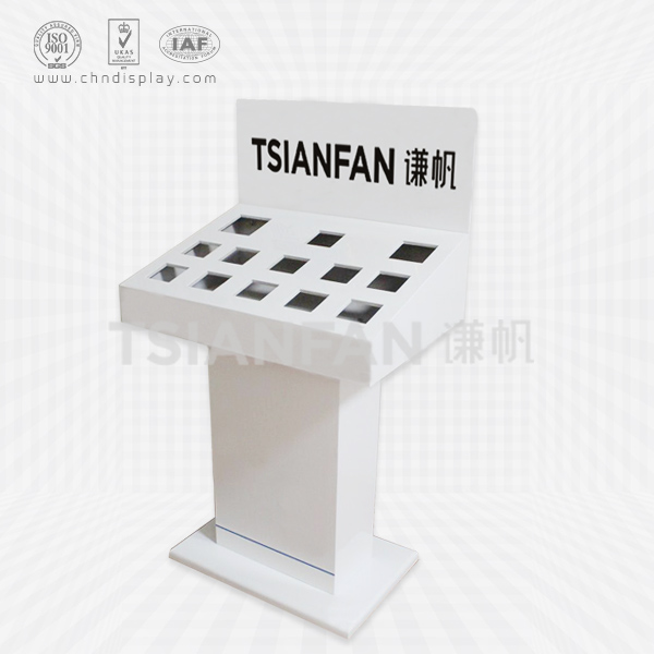 professional metal display stands for faucets bathroom floor drain display stand-fd2008