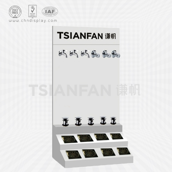 custom made white metal floor drain display rack design for floor drain china factory-fd2004