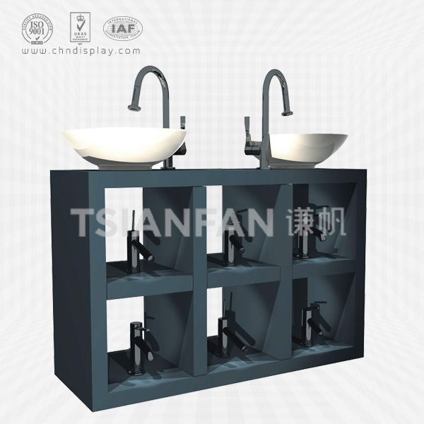 best design wood material faucet display cabinet for shop-vl2011