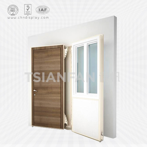 wood door display,door store customization-d2001