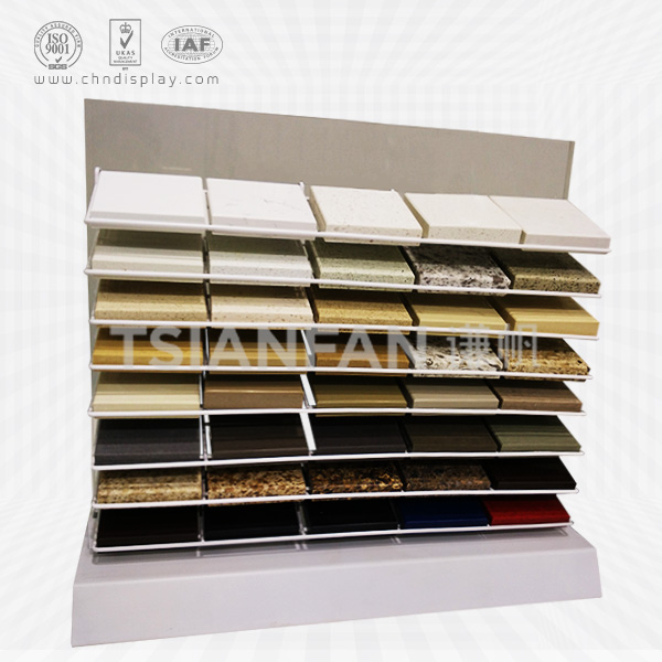 granite and quartz stone samples wire display rack-srt039