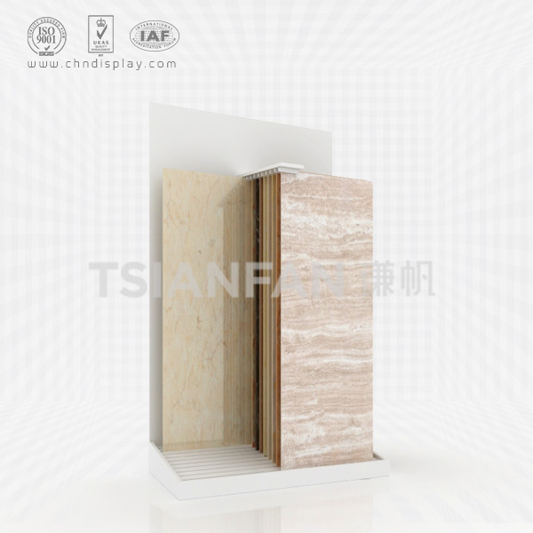 ceramic tile simple sliding display rack-e2035