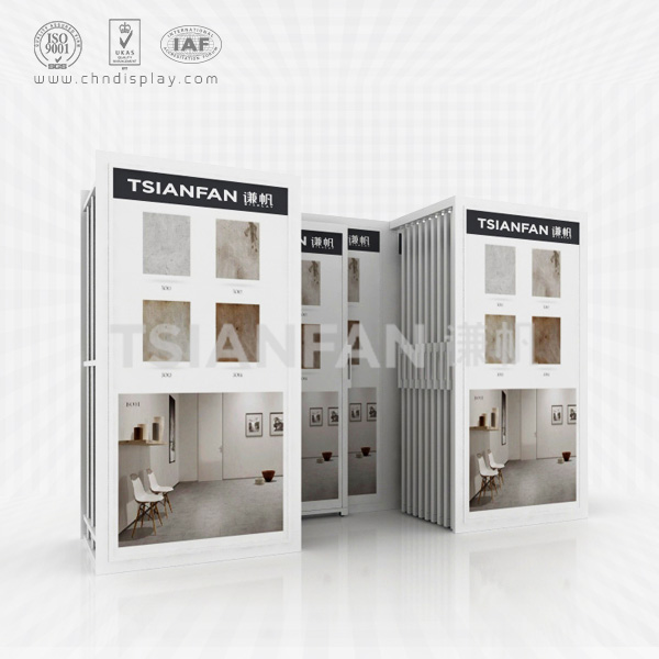 ceramic tile store opening ceremony sample display stand-ct2043