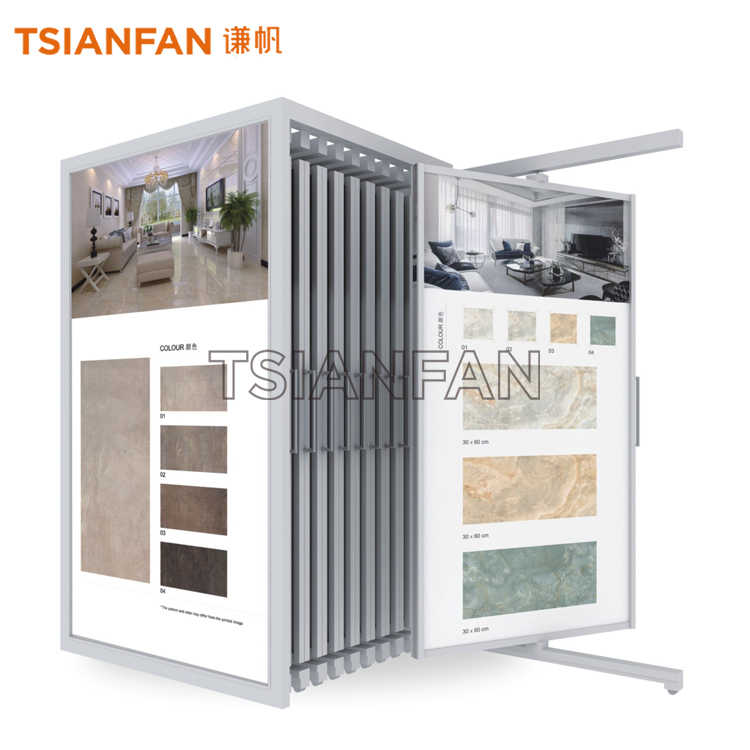 ceramic tile display cabinets,a large exhibition hall-ct918