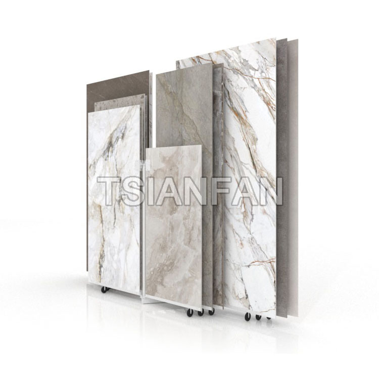 slab ceramic tile sintered stone display stand-st015
