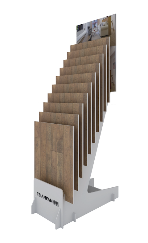 planks wood display rack with view for hardwood tiles-wc2052