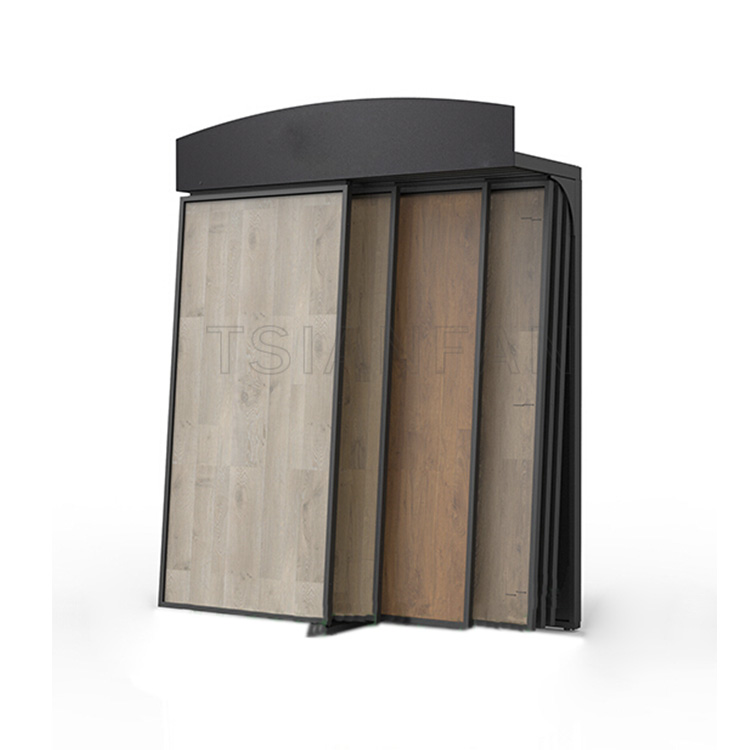 custom design free stand hardwood flooring showroom display stand-wt2019