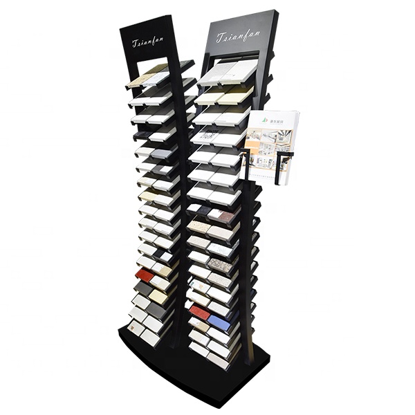 Marble Artificial Stone Display Stand Merchandising Idea for Showroom and Exhibition