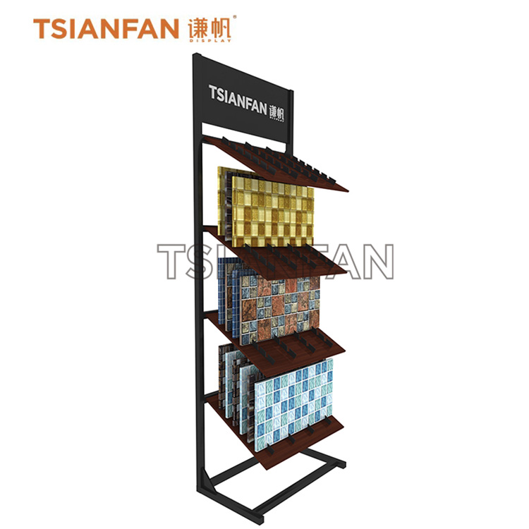 Mosaic tile board floor display rack-ML004