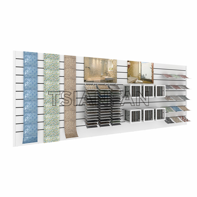 Mosaic tile waterfall display wall-ML015