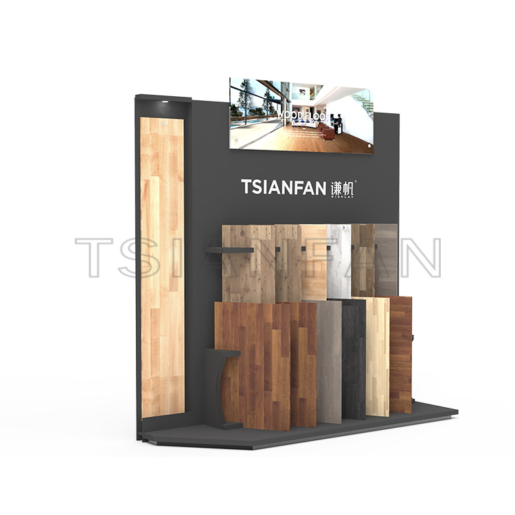 2023 store fixtures  Porcelain tile wood flooring tiles Flooring display Stand-WE2038