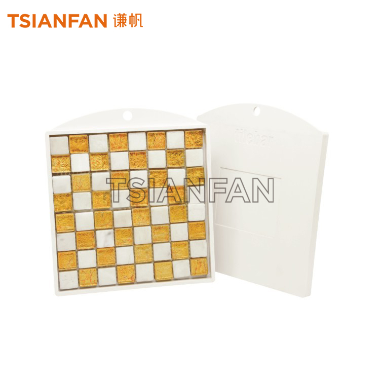 Factory Wholesale  customized Acrylic Sample Board Portable Ceramic marble mosaic tile for Showroom PS032