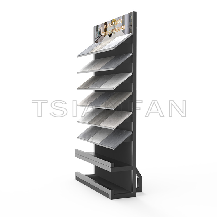 Custom Showroom Fall Quartz Stone Sample Display Rack-SG002