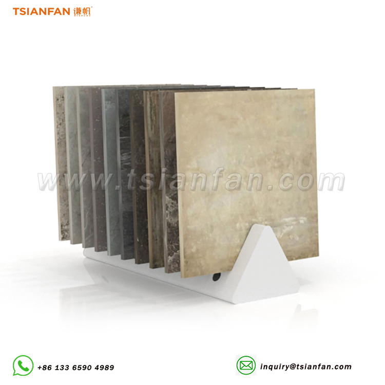 Floor-standing ceramic tile display shelf simple display supplier
