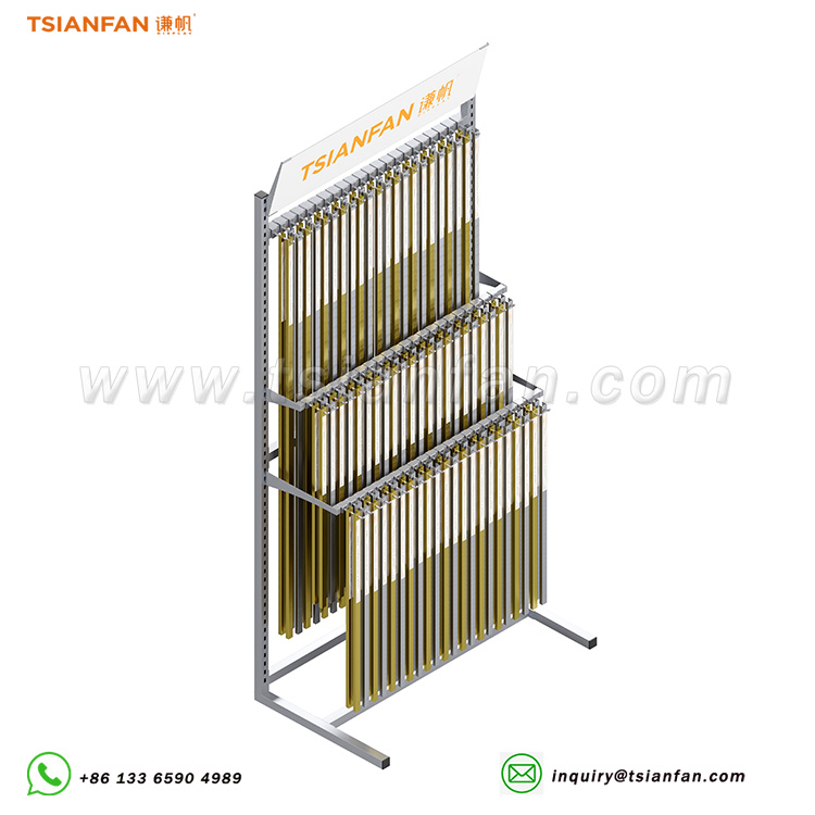 Tsianfan design bracket building materials edge strip display stand-ZST003