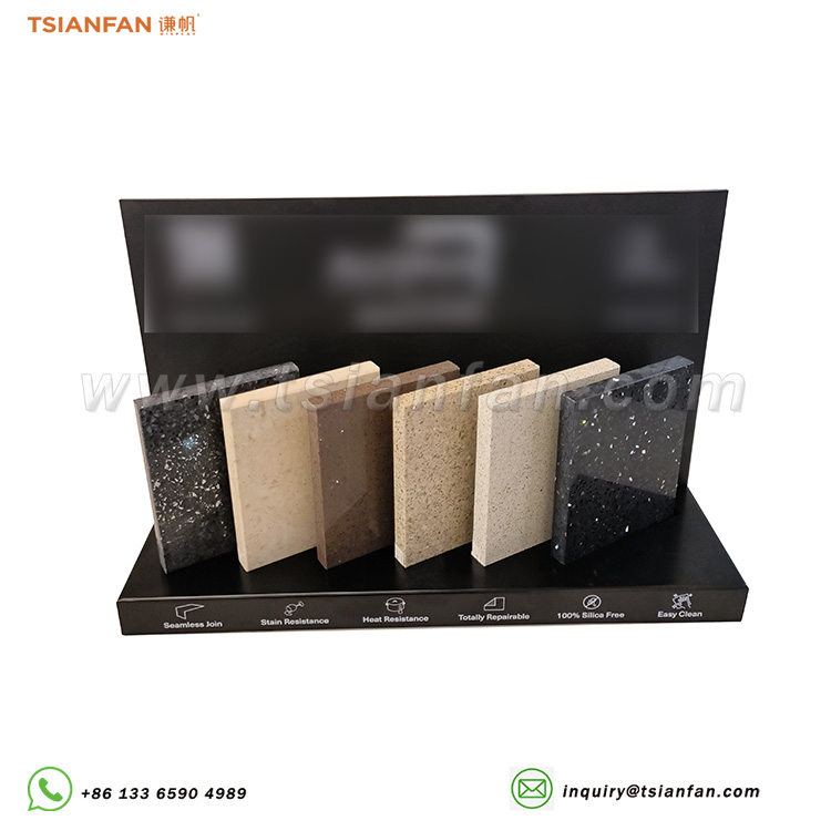 Black Acrylic Granite Countertop Display Tools Custom Model