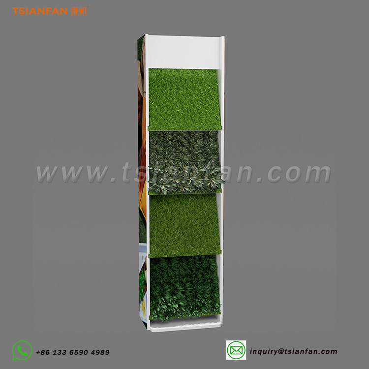 Space-saving turf presentation cabinet with customizable designs-SZP005