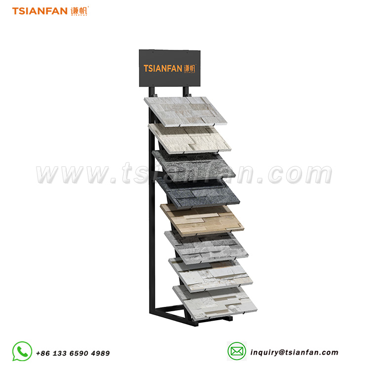 Fine sintered stone cultural stone vertical display stand for sale-SW117
