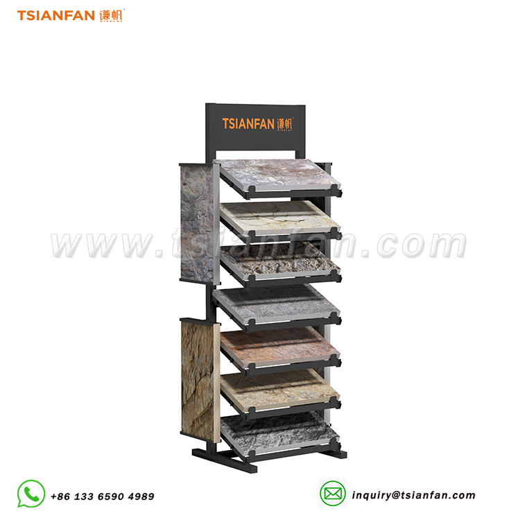 High quality natural stone upright waterproof outdoor marble display unit-SW128