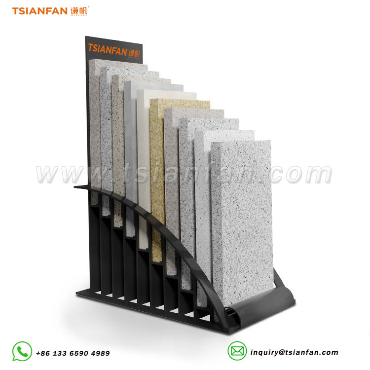 marble stone countertop display stands quartz stone flooring options-SRT025