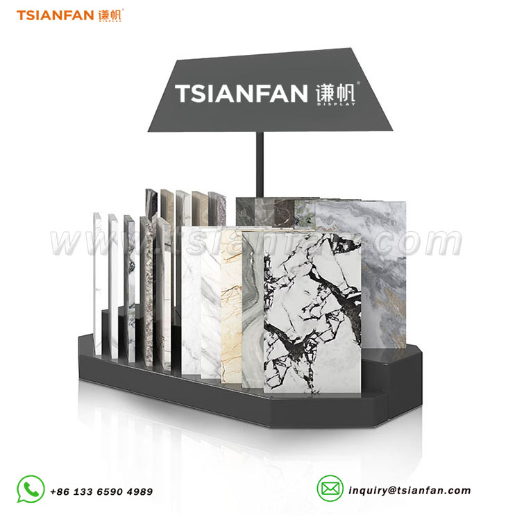 artificial stone countertop display stands porcelain slab storage rack-SRT857