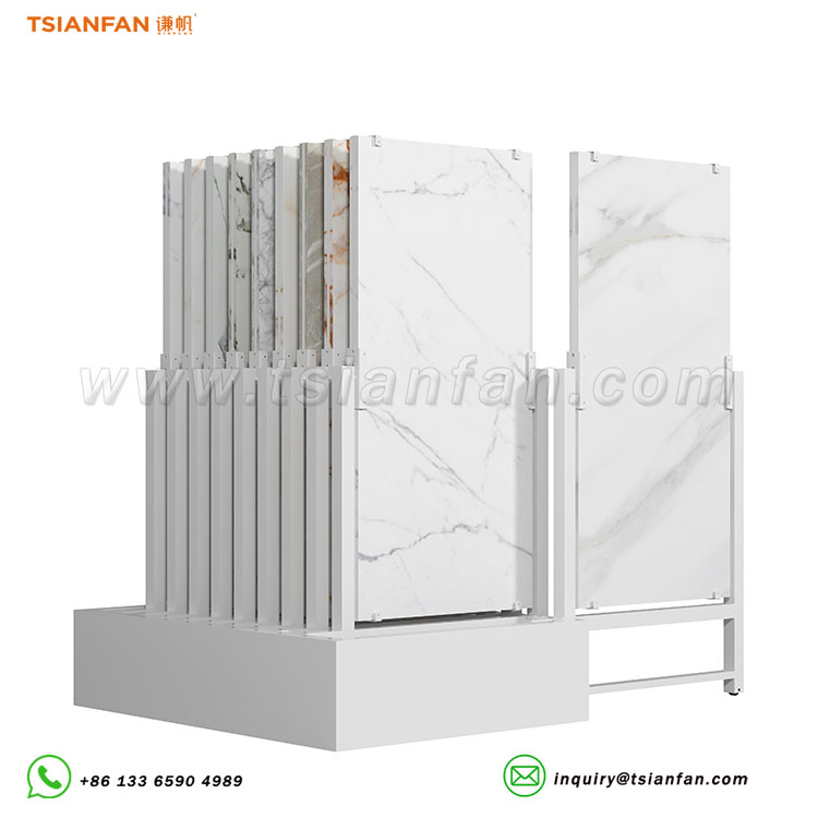 premium ceramic tiles push-pull display stand-CT602