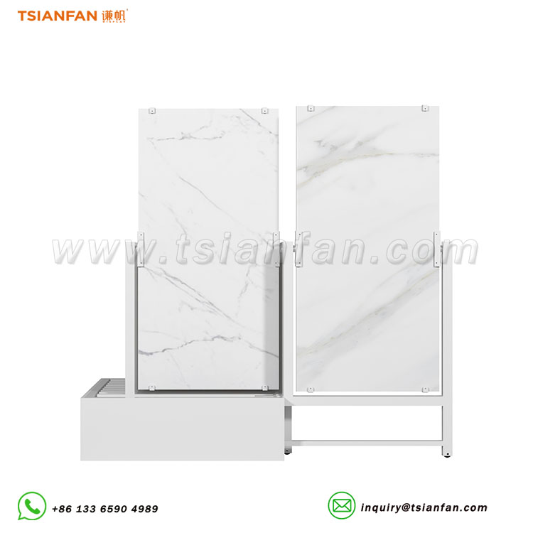 premium ceramic tiles push-pull display stand-CT602