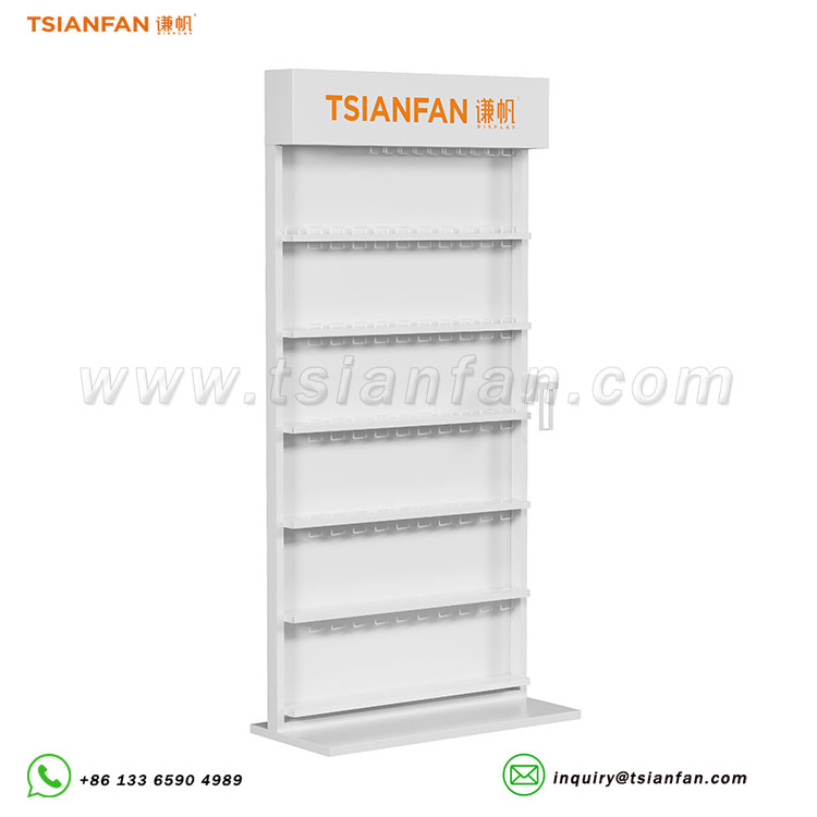 high-capacity porcelain tile display stand white display rack-SRL133