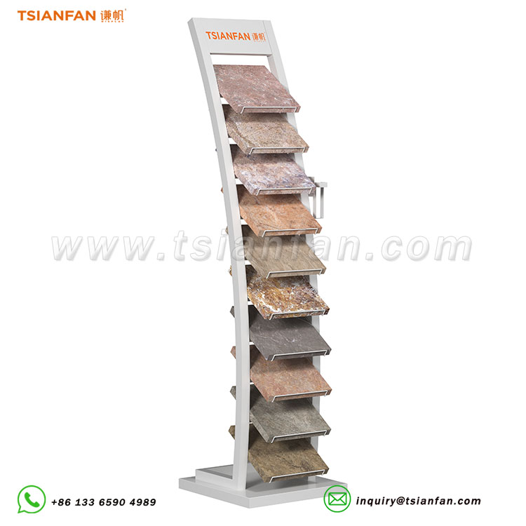 Natural Stone Showcase Stand Quality Stone Display Rack-SW330