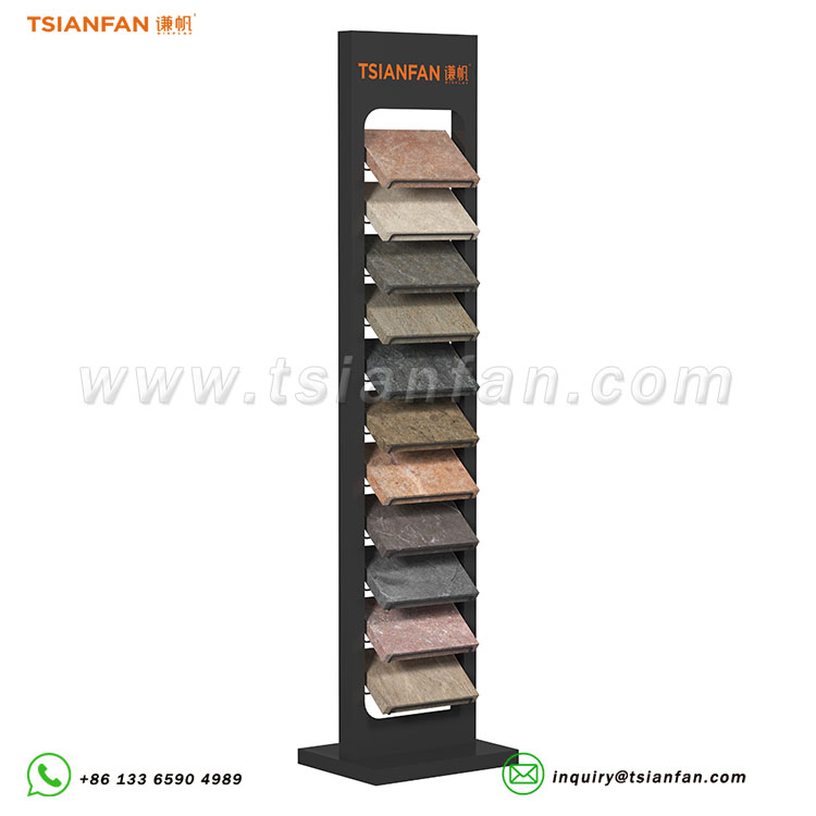 Premium Quartz Stone Display Stand Stone Rack for Showrooms-SW334