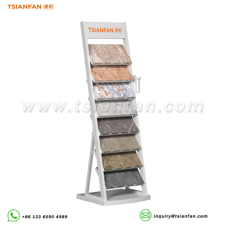 Floor tile display rack stone display stand for showroom-SW343