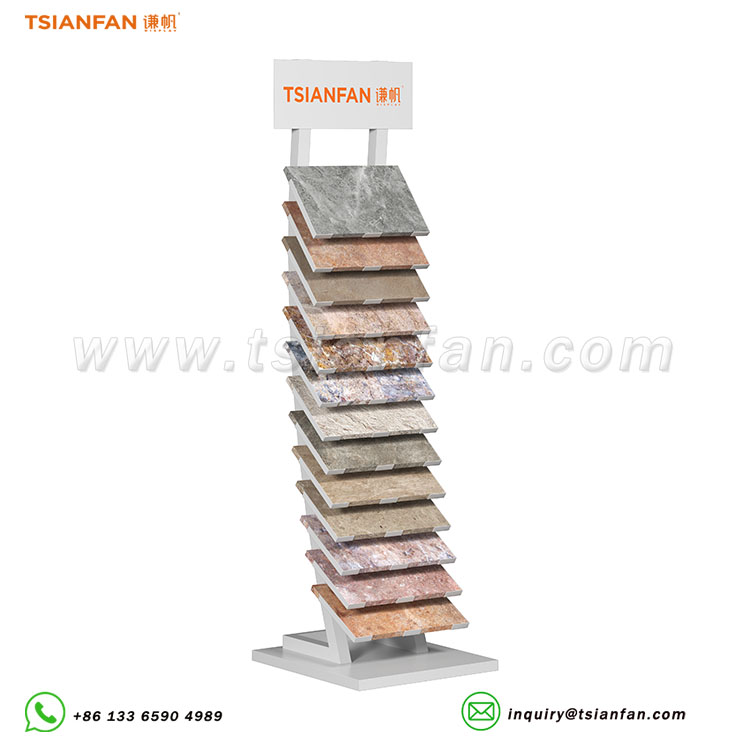 Outdoor stone display stand porcelain tile display rack-SW361