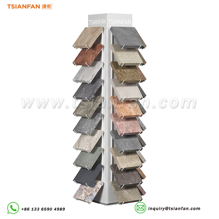 Tile showroom display rack natural stone display stand-SW363