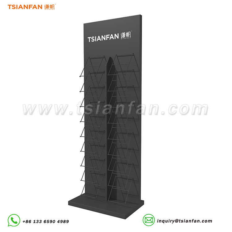 granite and marble display tower , quartz stone slab sample display rack-srl223