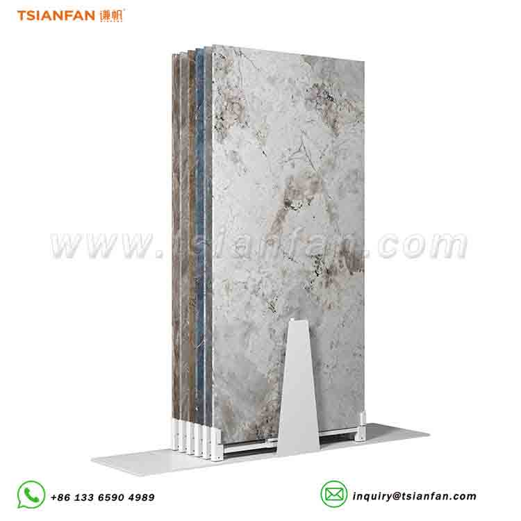 natural stone pull-out display stand showroom tile display-SG606