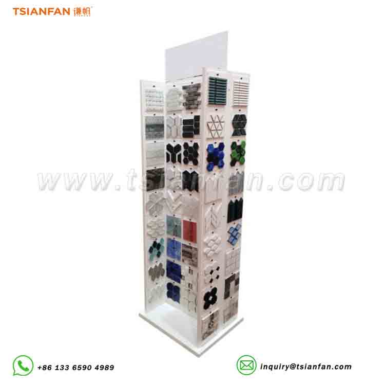 mosaic tile floor stand stone display solutions-ML988