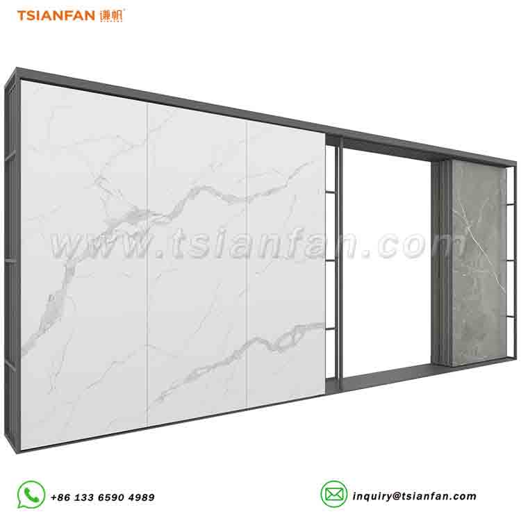 Large Stone Tile Slab Push-Pull Sliding Displays-SG601