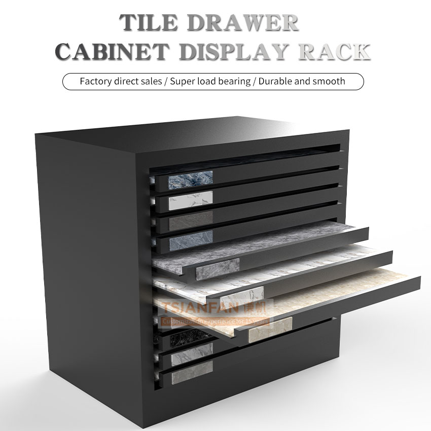 tile display drawers